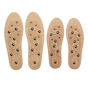 1 Pair Magnetic Therapy Women Men Suede Insole Anti Fatigue