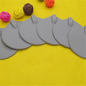 1Pair Silicone Gel Round Oval Shape TENS Unit Electrode Pad