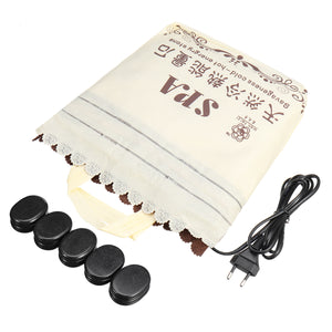 16Pcs Electric Hot Stone Heater SPA Massage Hot Stone Warmer