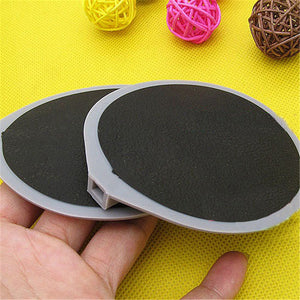 1Pair Silicone Gel Round Oval Shape TENS Unit Electrode Pad