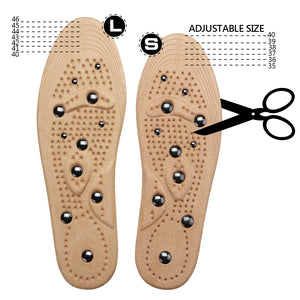 1 Pair Magnetic Therapy Women Men Suede Insole Anti Fatigue